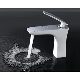 Timo. Смеситель для раковины Helmi 4061/00-16F Хром-Белый