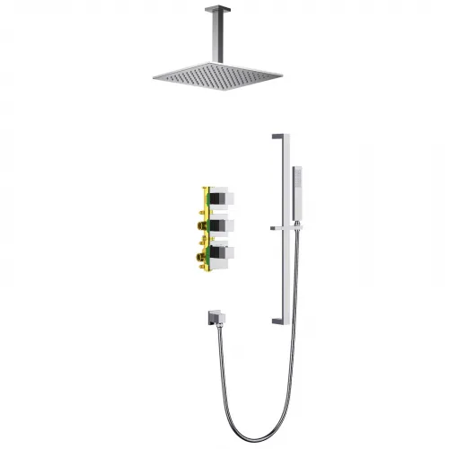 Timo. Душевая система встроенная с термостатом Selene SX-2229/00SM Хром