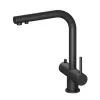 Timo. Смеситель для кухни с подключением фильтра и выдвижной лейкой Saona 2356/03FL Черный