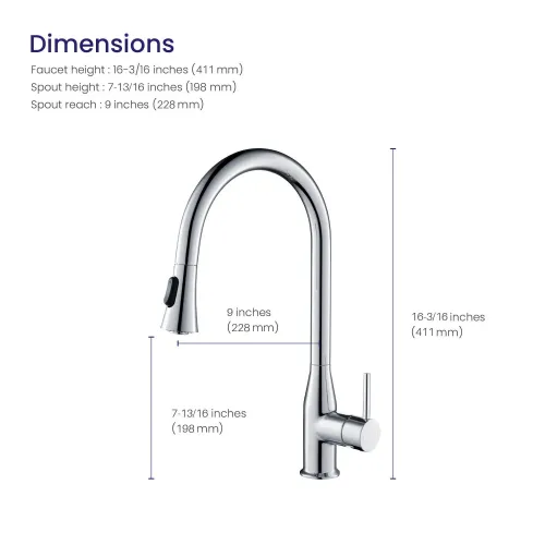 Timo. Смеситель для кухни с выдвижной лейкой Saona 2336/00FL Хром