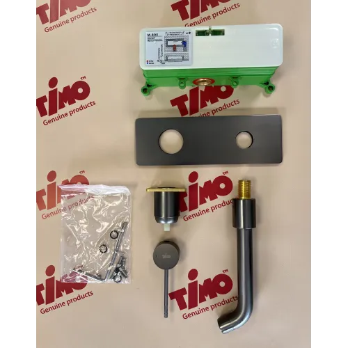 Timo. Смеситель для раковины встроенный Saona 2371/18SM Черное золото