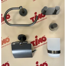 Timo. Полотенцедержатель Saona 13050/18 Черное золото