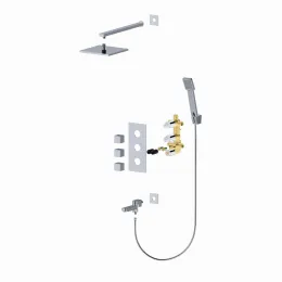 Timo. Душевая система встроенная с термостатом Tetra-Thermo SX-0199/00SM Хром