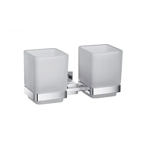 Timo. Стакан двойной для зубных щеток Selene 10034/00 Хром