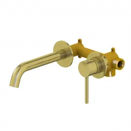 Timo. Смеситель для раковины встроенный Saona 2372/17SM Золото матовое