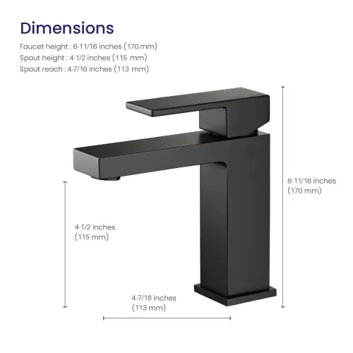 Timo. Смеситель для раковины Selene 2061/03F Черный