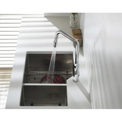 Timo. Смеситель для кухни с выдвижной лейкой Saona 2386/00FL Хром