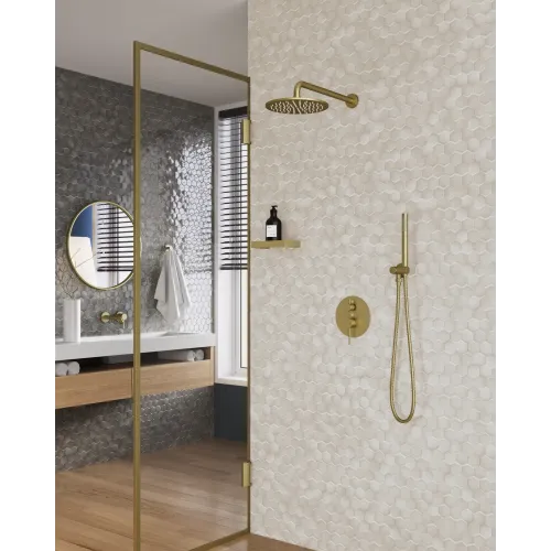 Timo. Душевая система встроенная Saona SX-2369/17SM Золото матовое