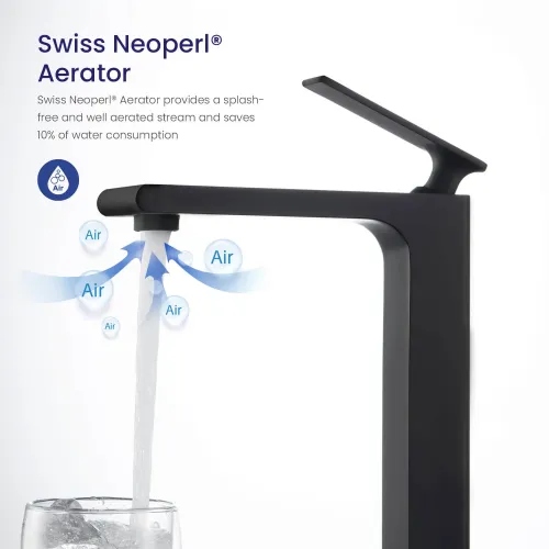 Timo. Смеситель для раковины-чаши Anni 2711/03F Черный