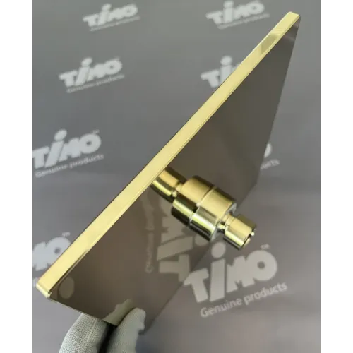 Timo. Душевая система встроенная с термостатом Petruma SX-5049/17SM Золото матовое