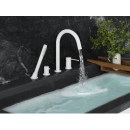 Timo. Смеситель для ванны врезной Saona 2320/16Y Белый матовый