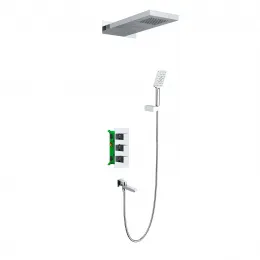 Timo. Душевая система встроенная с термостатом Petruma SX-5079/00SM Хром