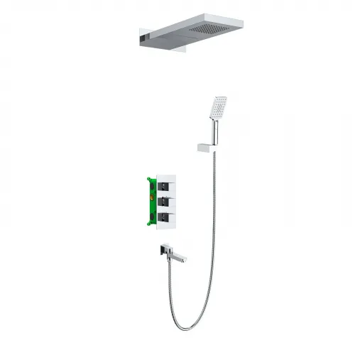 Timo. Душевая система встроенная с термостатом Petruma SX-5079/00SM Хром