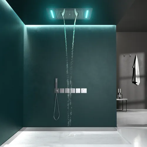 Timo. Душевая система встроенная с термостатом Petruma SX-5229/00SM Хром