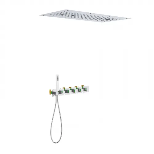 Timo. Душевая система встроенная с термостатом Petruma SX-5329/00SM Хром