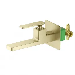 Timo. Смеситель для раковины встроенный Torne 4372/17SM Золото матовое