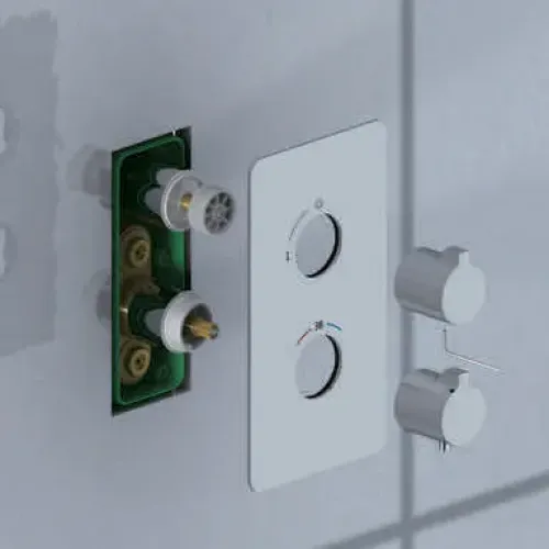 Timo. Душевая система встроенная с термостатом Petruma SX-5019/00SM Хром