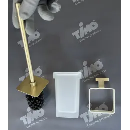 Timo. Щетка для туалета Selene 17061/17 Золото матовое