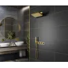 Timo. Душевая система встроенная с термостатом Petruma SX-5249/17SM Золото матовое