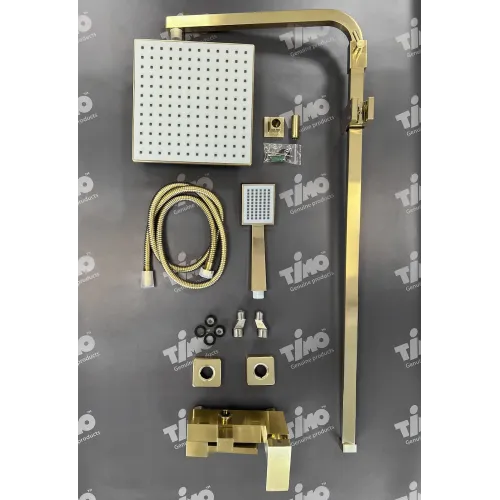 Timo. Душевая система Selene SX-2013/17 Золото матовое