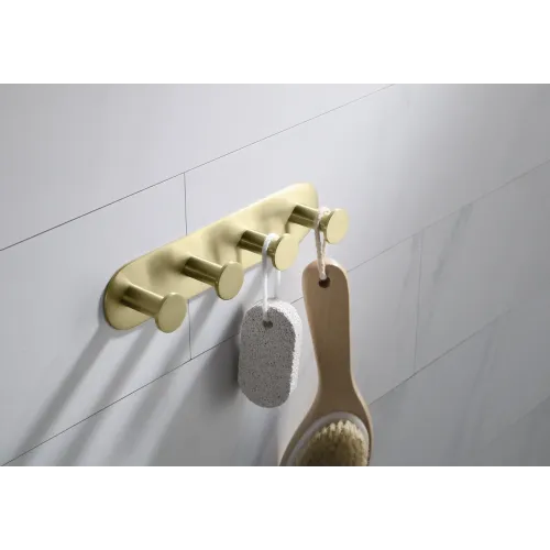 Timo. Вешалка 4-крючка Saona 13015/17 Золото матовое