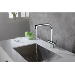 Timo. Смеситель для кухни с подключением фильтра и выдвижной лейкой Saona 2346/00FL Хром