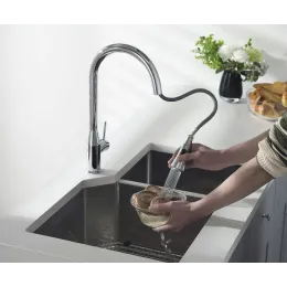 Timo. Смеситель для кухни с выдвижной лейкой Saona 2336/00FL Хром
