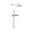 Timo. Душевая система встроенная с термостатом Saona SX-2359/17SM Золото матовое