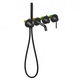 Timo. Смеситель для ванны встроенный Saona 2314/03YSM Черный