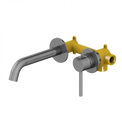 Timo. Смеситель для раковины встроенный Saona 2372/18SM Черное золото