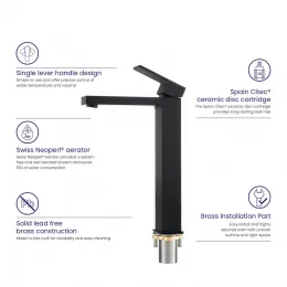 Timo. Смеситель для раковины-чаши Selene 3061/03F Черный