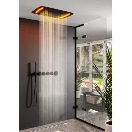 Timo. Душевая система встроенная с термостатом Saona SX-2319/03SM Черный