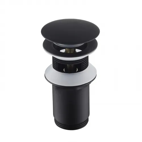 Timo. Донный клапан с переливом, универсальный 8011/03 Черный