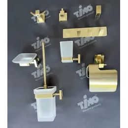 Timo. Стакан для зубных щеток Selene 17033/17 Золото матовое