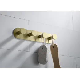 Timo. Вешалка 4-крючка Saona 13015/17 Золото матовое