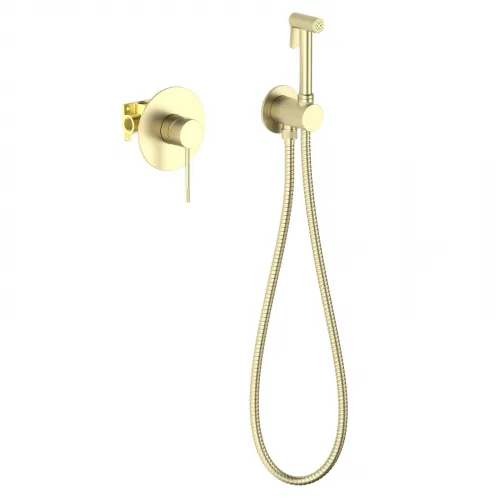 Timo. Смеситель встроенный с гигиеническим душем Saona 2389/17SM Золото матовое