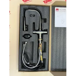 Timo. Смеситель для кухни с подключением фильтра и выдвижной лейкой Saona 2356/18FL Черное золото