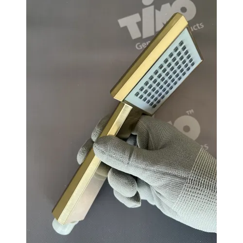 Timo. Душевая система встроенная с термостатом Petruma SX-5059/17SM Золото матовое