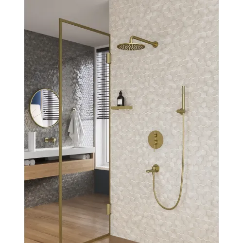 Timo. Душевая система встроенная Saona SX-2379/17SM Золото матовое