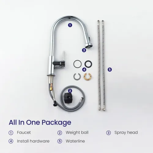 Timo. Смеситель для кухни с выдвижной лейкой Saona 2316/00FL Хром