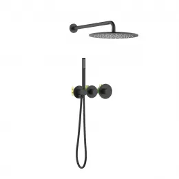 Timo. Душевая система встроенная с термостатом Saona SX-2359/03SM Черный