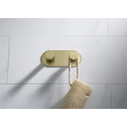 Timo. Вешалка-2 крючка Saona 13014/17 Золото матовое