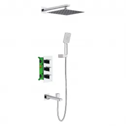 Timo. Душевая система встроенная с термостатом Petruma SX-5049/00SM Хром