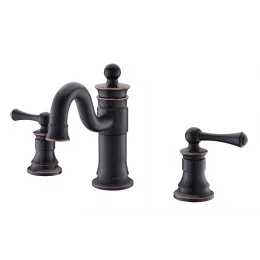 Timo. Смеситель для раковины врезной 3-х секционный Adelia 6021/04F Черный антик