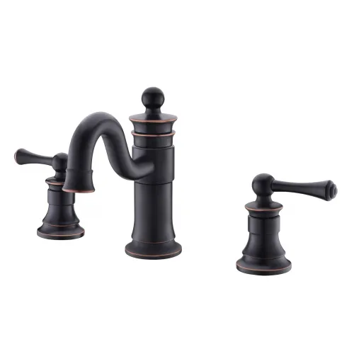 Timo. Смеситель для раковины врезной 3-х секционный Adelia 6021/04F Черный антик