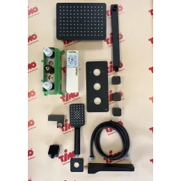 Timo. Душевая система встроенная с термостатом Petruma SX-5049/03SM Черный