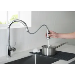 Timo. Смеситель для кухни с выдвижной лейкой Saona 2316/00FL Хром