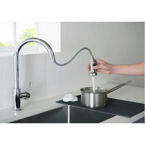 Timo. Смеситель для кухни с выдвижной лейкой Saona 2316/00FL Хром