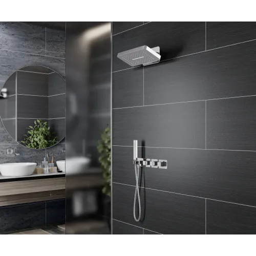 Timo. Душевая система встроенная с термостатом Petruma SX-5249/00SM Хром