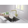 Timo. Смеситель для кухни с подключением фильтра Saona 2396/17F Золото матовое